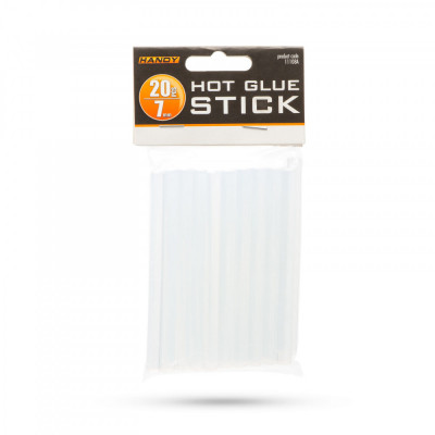 Baton termoadeziv transparent pentru activitati de hobby, 7 mm, 20 buc. pachet foto