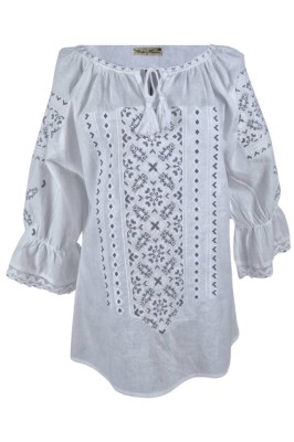 Bluza dama tip ie RD24, alb/gri marimea S foto
