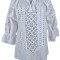 Bluza dama tip ie RD24, alb/gri , marimea L