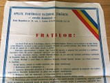 Cumpara ieftin Afiș - Apel PNȚcd - ianuarie 1990 - foarte rar