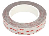 Bandă de fixare dublă 25mm x 5m, rezistentă la temperaturi ridicate