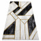 Exclusiv EMERALD covor 1015 glamour, stilat, marmură, geometric negru / aur, 140x190 cm