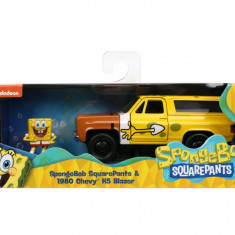 JADA SET MASINUTA METALICA CHEVY K5 BLAZER SI FIGURINA SPONGE BOB SuperHeroes ToysZone