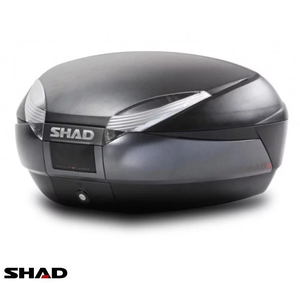 Cutie portbagaj (topcase) Shad model SH48 culoare: negru (volum: 48 litri) &ndash; include placa de montaj