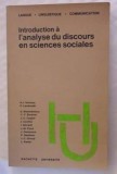 Introduction a l&#039;analyse du discours en sciences sociales / Greimas s.a.