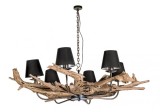 Cumpara ieftin Candelabru natur negru 6 brate Ranting 130x35 cm