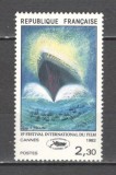 Franta.1982 Festivalul de film Cannes-Afis XF.503, Nestampilat