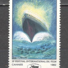 Franta.1982 Festivalul de film Cannes-Afis XF.503