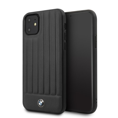 Husa Piele BMW pentru Apple iPhone 11, Hard Case, Neagra BMHCN61POCBK foto