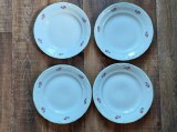 Set 4 farfurii portelan vechi romanesti , anii 70-80, 25cm diametru