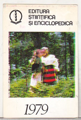 bnk cld Calendar de buzunar - 1979 - Editura Stiintifica si Enciclopedica foto