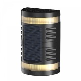 Lampa solara led decorativa cu lumina bidirectionala flippy, ip65, 1.2v, 600mah, 15.1 x 9 x 6 cm, material abs, alb rece