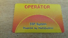 B11 35 - Carduri si cartele telefonice - card acces - piesa de colectie