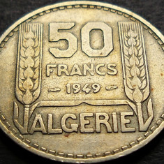 Moneda exotica 50 FRANCI - ALGERIA, anul 1949 * cod 1660 - COLONIE FRANCEZA!