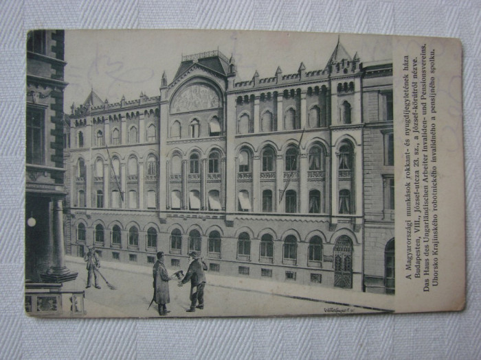 Carte postala BUDAPESTA, Ungaria, 1907