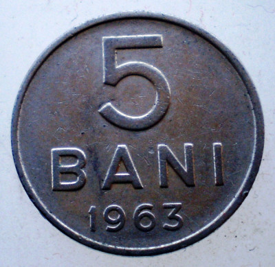 1.795 ROMANIA RPR 5 BANI 1963 foto