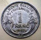 1.501 FRANTA 1 FRANC 1957 B, Europa, Aluminiu