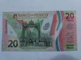 Mexic 20 Pesos Comemorativa 2021 Polimer Seria AC Semnatura 1 UNC