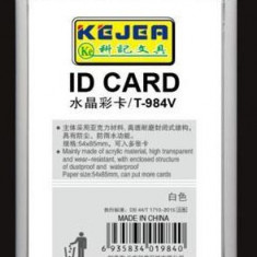 Suport Pp-pvc Rigid, Pentru Id Carduri, 91 X128mm, Vertical, Kejea -alb