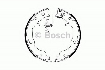 Set saboti frana, frana de mana MITSUBISHI LANCER Sportback (CX) (2007 - 2016) BOSCH 0 986 487 766 foto