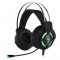 Casti Gaming T-DAGGER Andes Black, Stereo, Iluminare verde, 2x Jack 3.5mm, TRS,