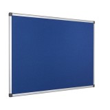 Cumpara ieftin Panou textil albastru rama din aluminiu Bi-Silque 60 x 90 cm