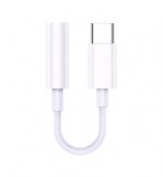 Kaku KSC-903 Cablu Audio, USB-C la Jack 3.5mm (F), 11cm, Alb