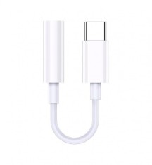 Kaku KSC-903 Cablu Audio, USB-C la Jack 3.5mm (F), 11cm, Alb