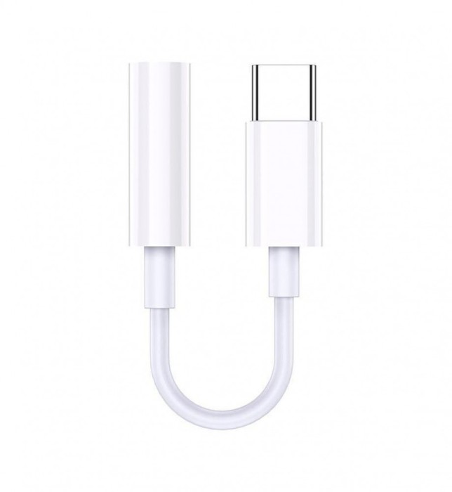 Kaku KSC-903 Cablu Audio, USB-C la Jack 3.5mm (F), 11cm, Alb