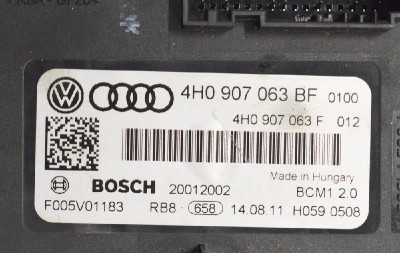 Modul de confort AUDI A6 4G2, C7, 4GC 2012 OEM: 4H0907063BF4H0907063F | 3677118 foto