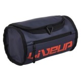 Geantă cosmetică cilindrică pentru bărbați, albastru &icirc;nchis, &Oslash;13x25cm, CMCLASS