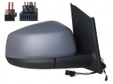Oglinda exterioara Volkswagen Caddy, 11.2020-, montare dreapta, reglaj electric; carcasa grunduita; incalzit; sticla convexa; geam cromat; 16 gauri /