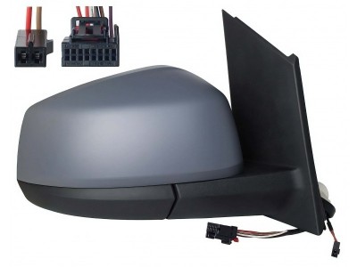 Oglinda exterioara Volkswagen Caddy, 11.2020-, montare dreapta, reglaj electric; carcasa grunduita; incalzit; sticla convexa; geam cromat; 16 gauri / foto