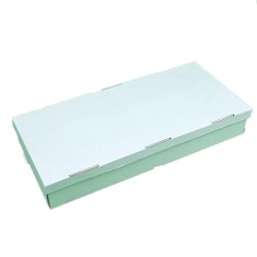 Set 100 Cutii cu Capac, 455x200x70 mm, Carton Alb foto