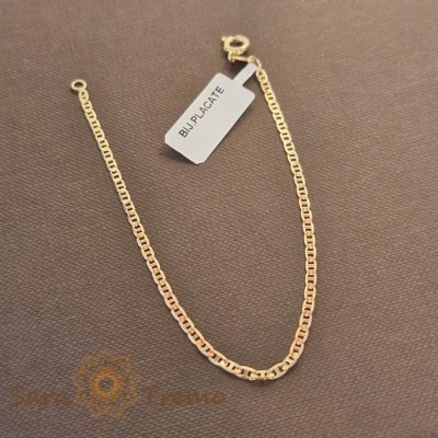 Bratara unisex placata cu aur 18K, 18 cm foto