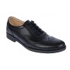 Pantofi barbati din piele naturala, Negru BOX, 870NBOX, Lucianis style