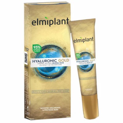 Crema Antirid pentru Ochi Hyaluronic Gold 15 mililitri Elmiplant foto