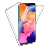 Husa 360 (fata+spate) silicon transparent pentru Samsung A41, Mobile Tuning