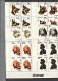 ROMANIA 1971 LP 754 CAINI BLOC DE 4 TIMBRE COLT DE COALA MNH
