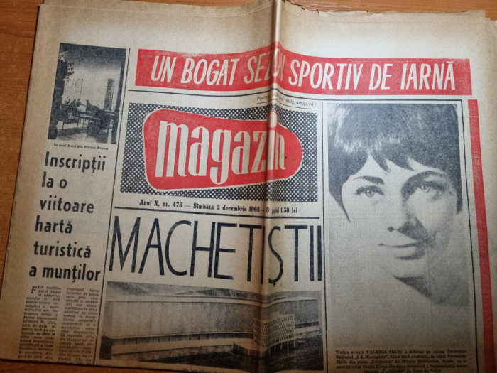 magazin 3 decembrie 1966-muzeul de arta cluj,castelul de la cris,ion tiriac