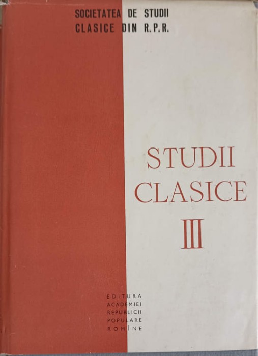 STUDII CLASICE III-AL. GRAUR SI COLAB.-249711