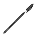 Pix cu bila Keyroad Sofjet, 0. 7mm, cu capac, corp semitransparent in culoarea scrisului, grip cauciucat, negru