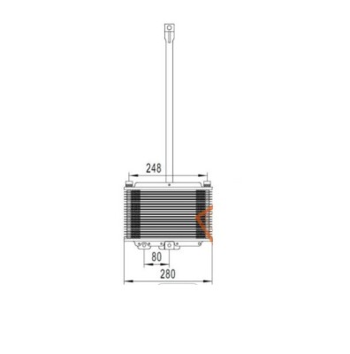 Radiator ulei Jeep Grand Cherokee, 01.2001-2005 Motor 2.7 Crd; 3.1 Td; 4.0 R6; 4.7 V8, Cv Automata, Aluminiu/Aluminiu Brazat, 280x170x20, Radiator Si foto