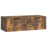 vidaXL Oglindă TV montată pe perete Stejar fumuriu 98 x 41 x 30 cm 899380