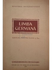 Limba germana - Manual pentru clasa a X-a (Editia: 1954)