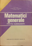 Matematici generale pentru subingineri