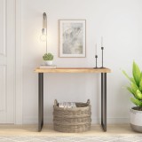 VidaXL Blat masă 100x40x3,8 cm dreptunghiular lemn acacia margine vie