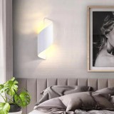 Aplica LED de exterior Angela 10W, alb, IP65, lumina calda 3000K