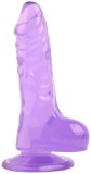 Mini dildo realistic VSCNOVELTY Crystal Jellies, violet - 13,5 cm