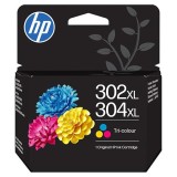 HP original ink B7RT8AE, HP 302XL/304XL, CMY, 300str., 7ml